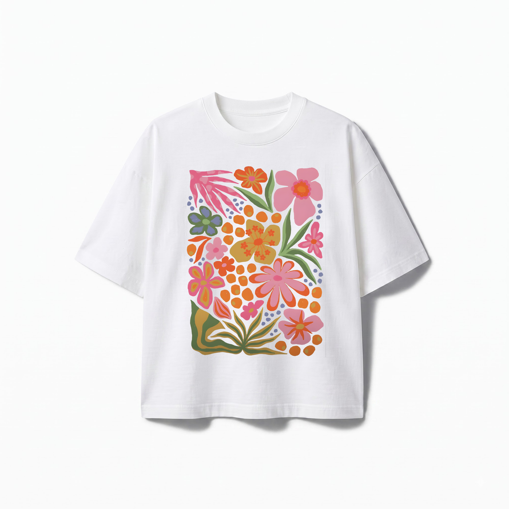Followers Floral Oversized Tee (S)
