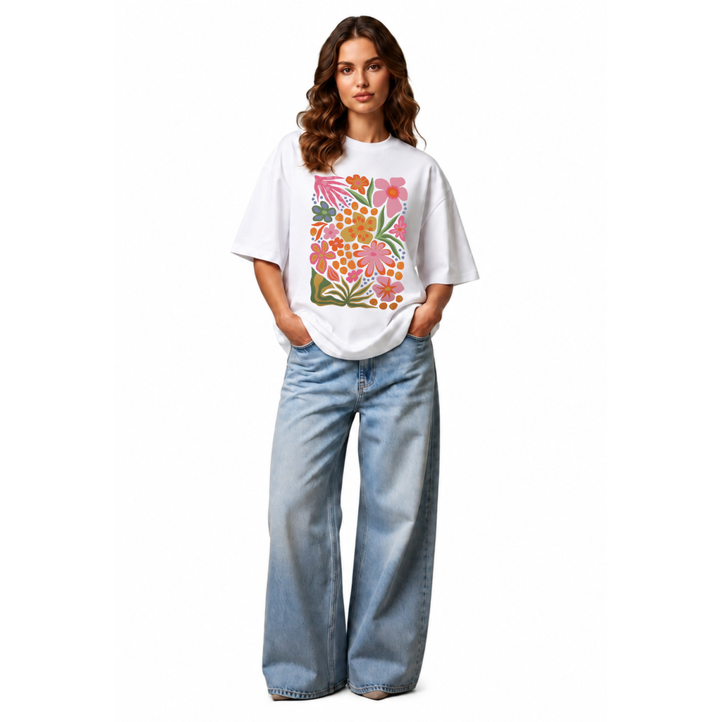 Followers Floral Oversized Tee (S)