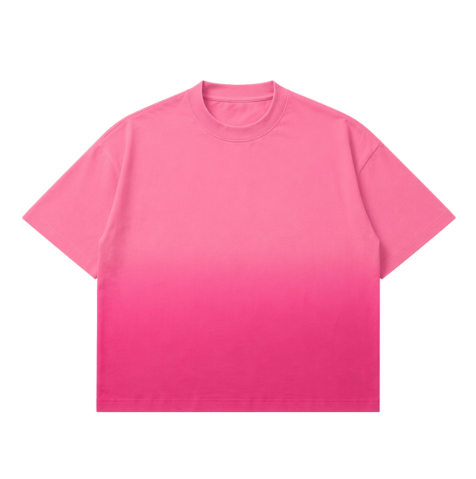 Pink Ombré Boxy Tee (S)