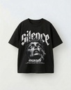Silence Graphic Oversized T-Shirt