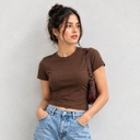 Mousse Brown Baby Tee