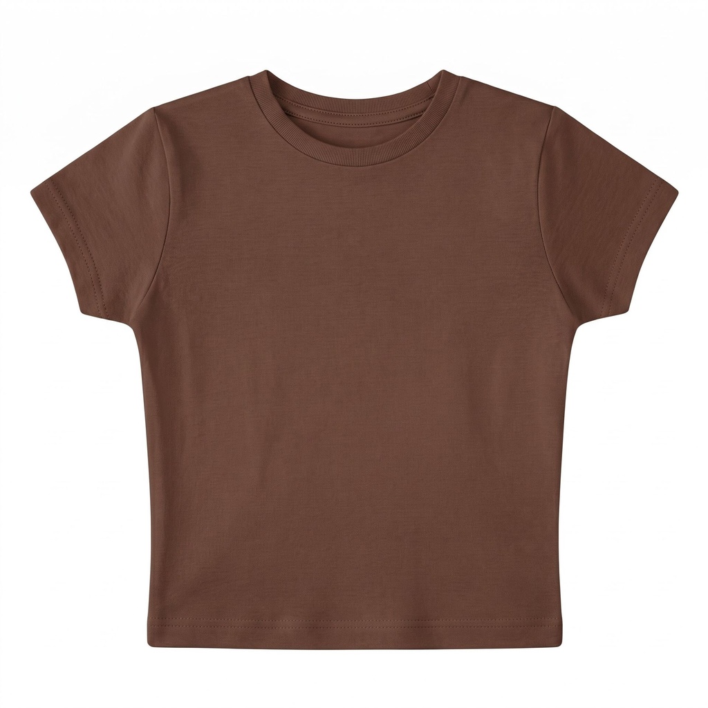 Mousse Brown Baby Tee (XS)
