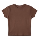 Mousse Brown Baby Tee