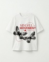 WHITE BUTTERFLY OVERSIZED T-SHIRT