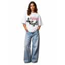 WHITE BUTTERFLY OVERSIZED T-SHIRT