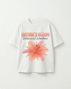 WHITE FLOWERS OVERSIZED T-SHIRT