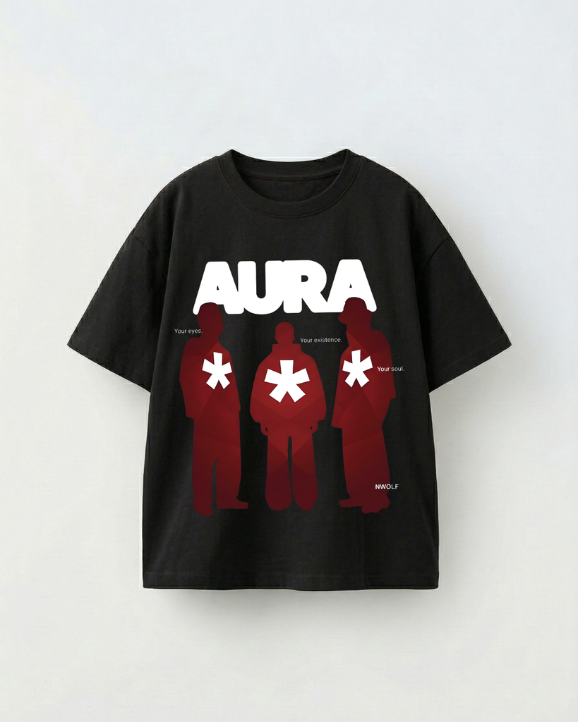 AURA Oversized T-Shirt (S, Black)