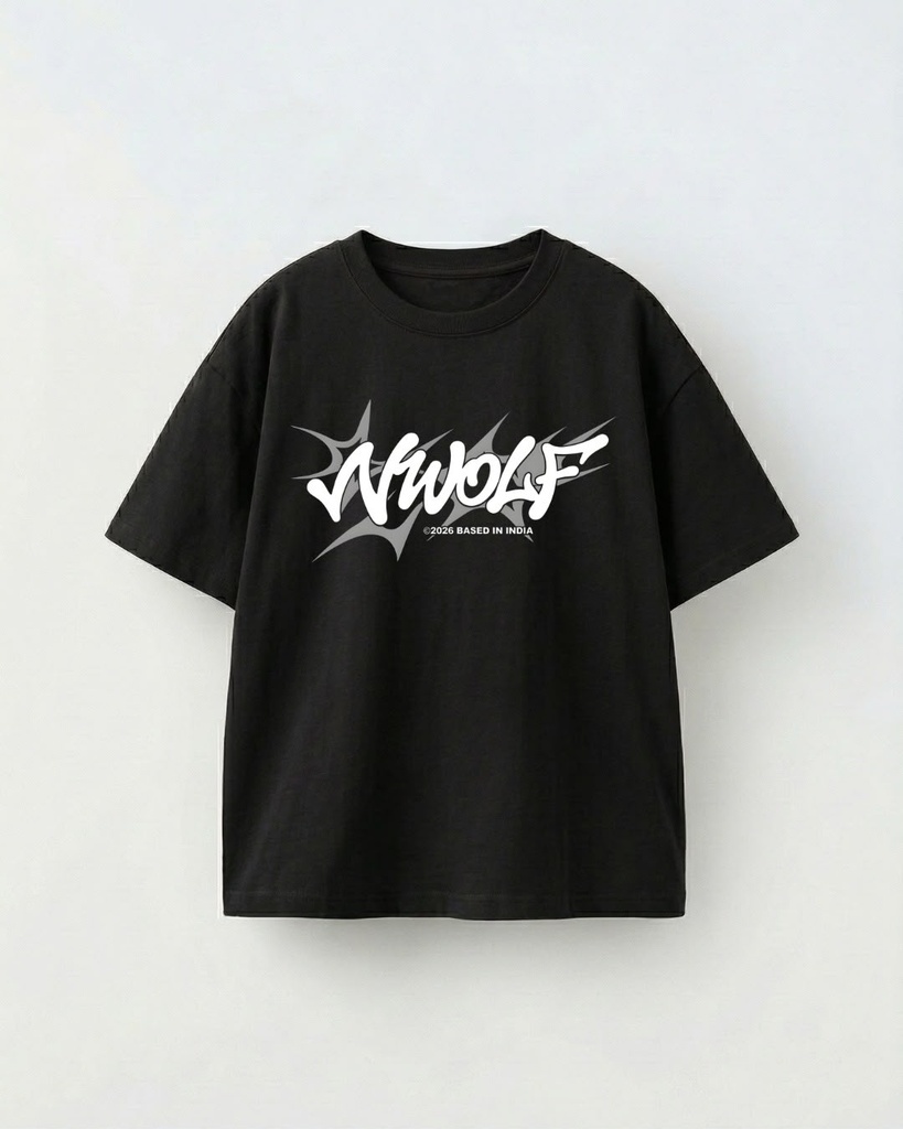Premium Black Oversized T-Shirt (S)