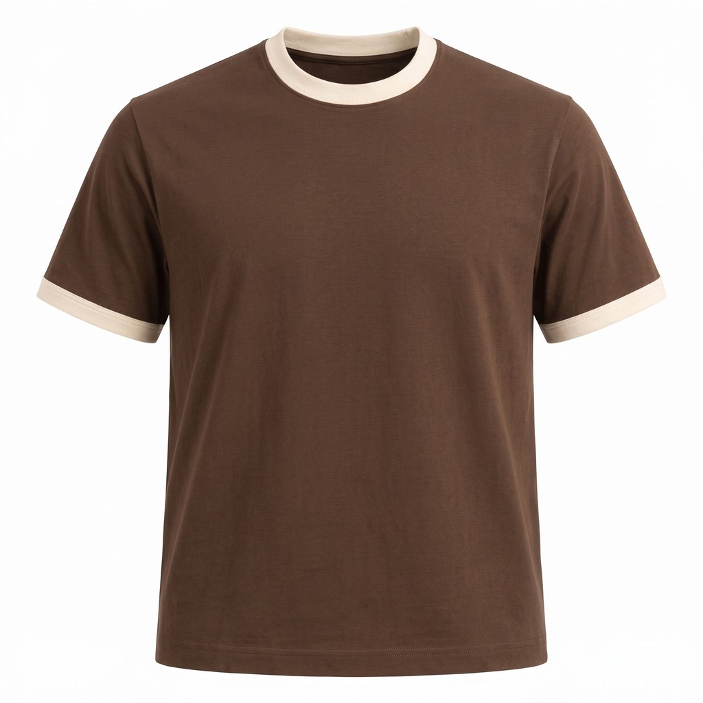 Mousse & Cream Ringer Tee (S)
